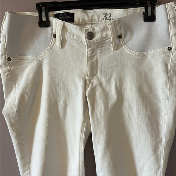 J. Crew Maternity Matchstick White Jeans - 32R - Picture 4 of 6